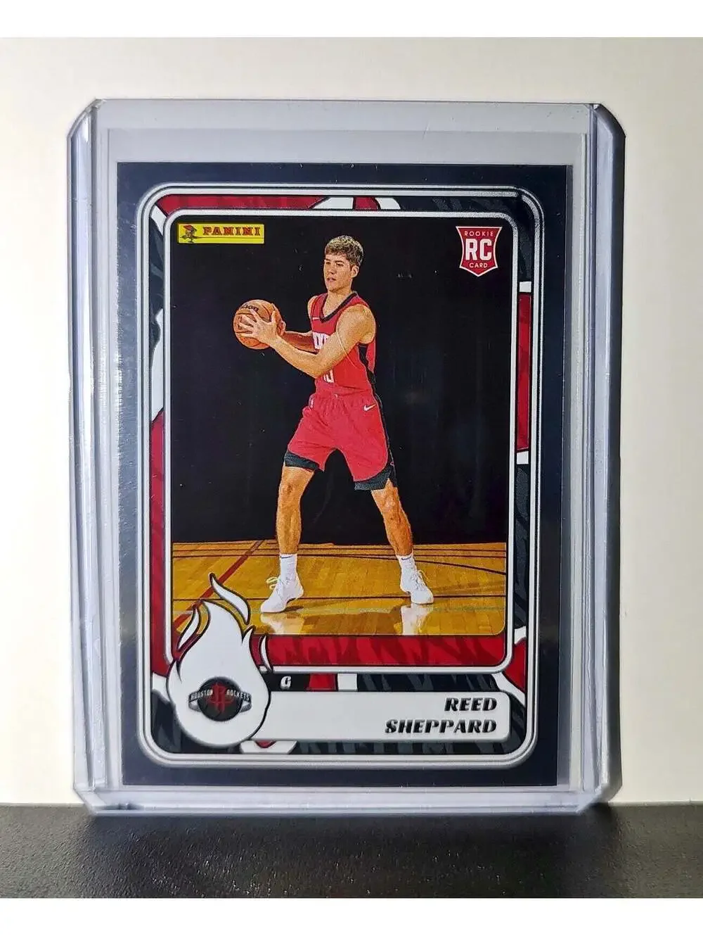 Reed Sheppard Rookie 2024-25 Panini NBA #87 Foil Sticker Card Houston Rockets